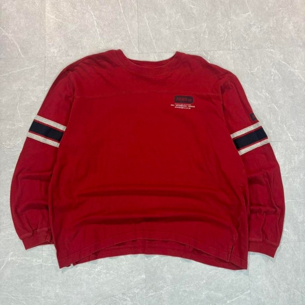 Y2K Aeropostale red long sleeve shirt Size L #90s